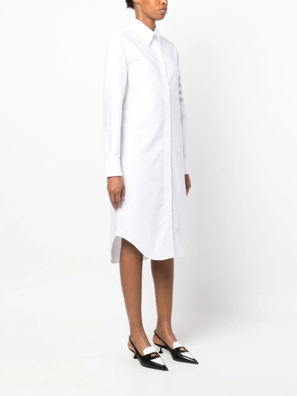 4-Bar Cotton Shirt Dress Women