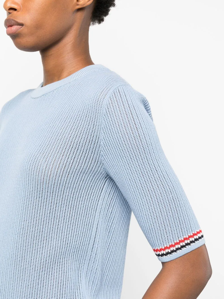 Pointelle Rib Stitch Tee