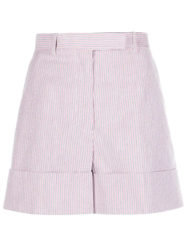 Striped High-Waist Shorts