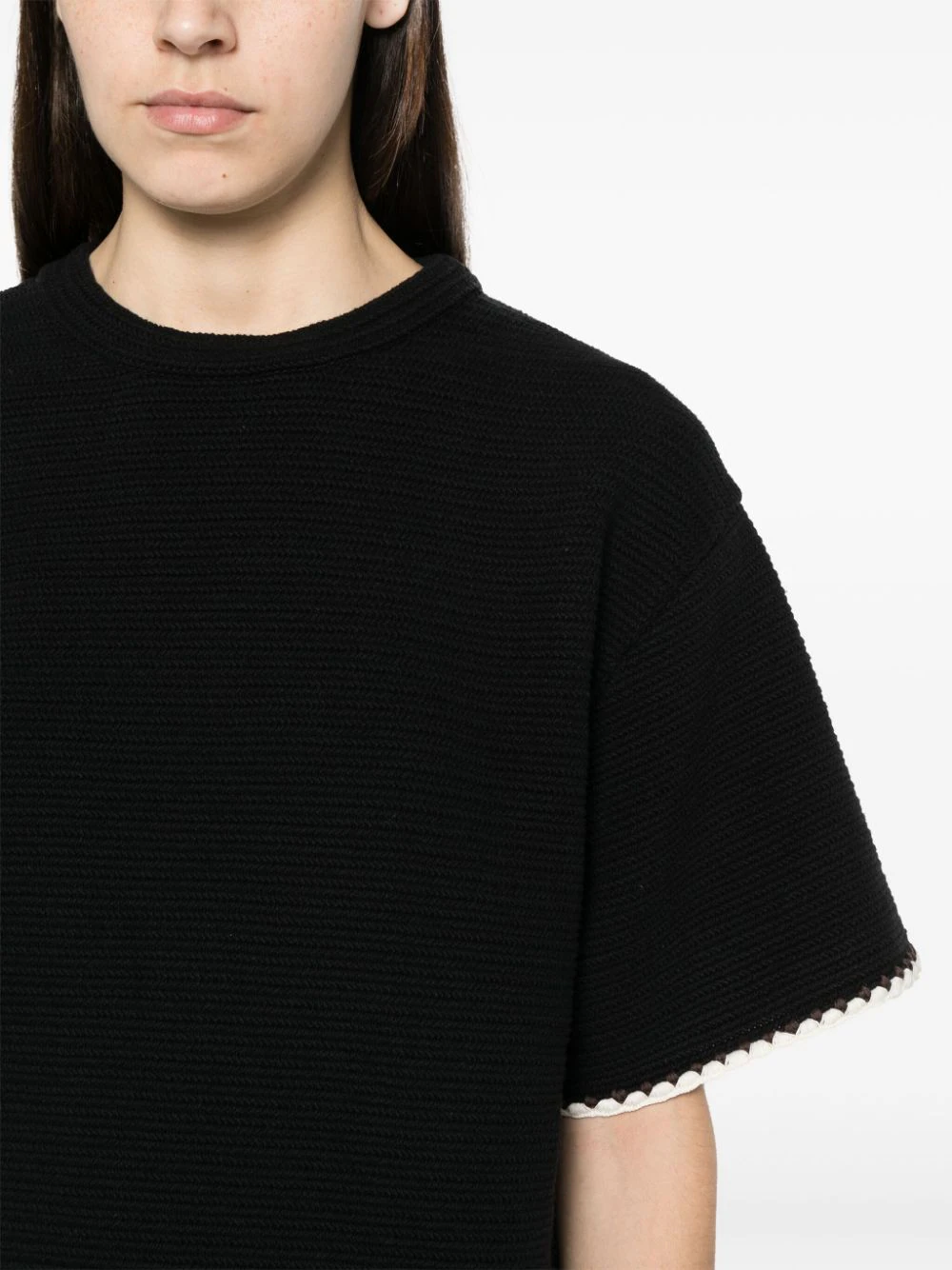 紋理縫線再生棉上衣