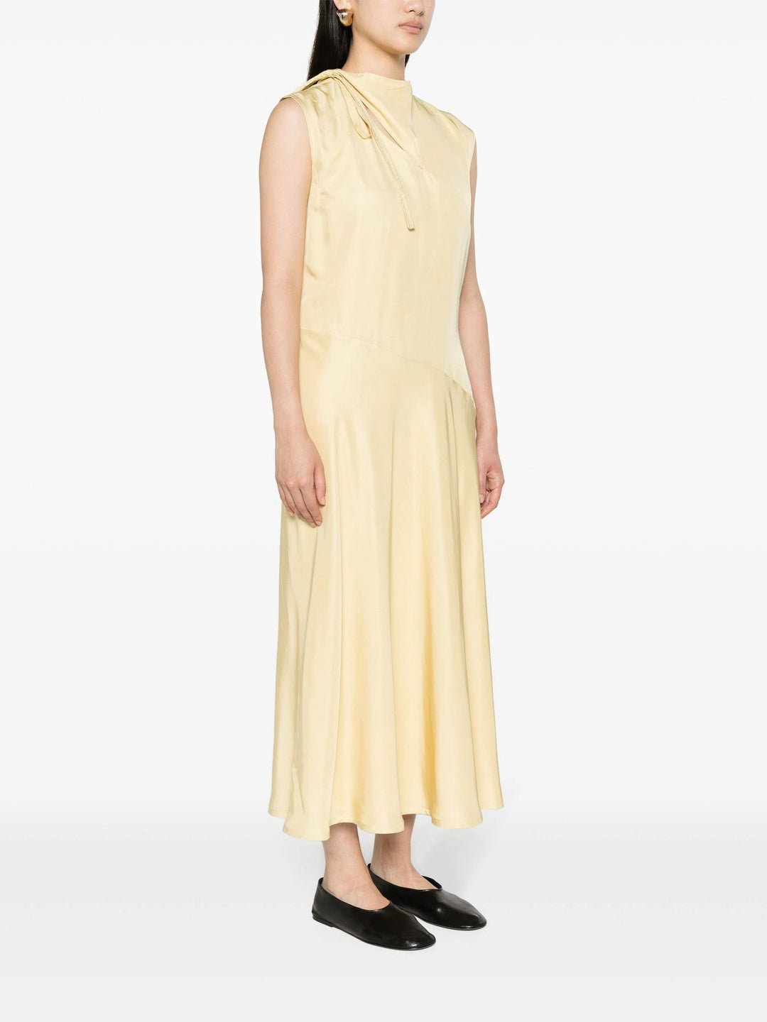 Fine Fluid Viscose Twill Dress