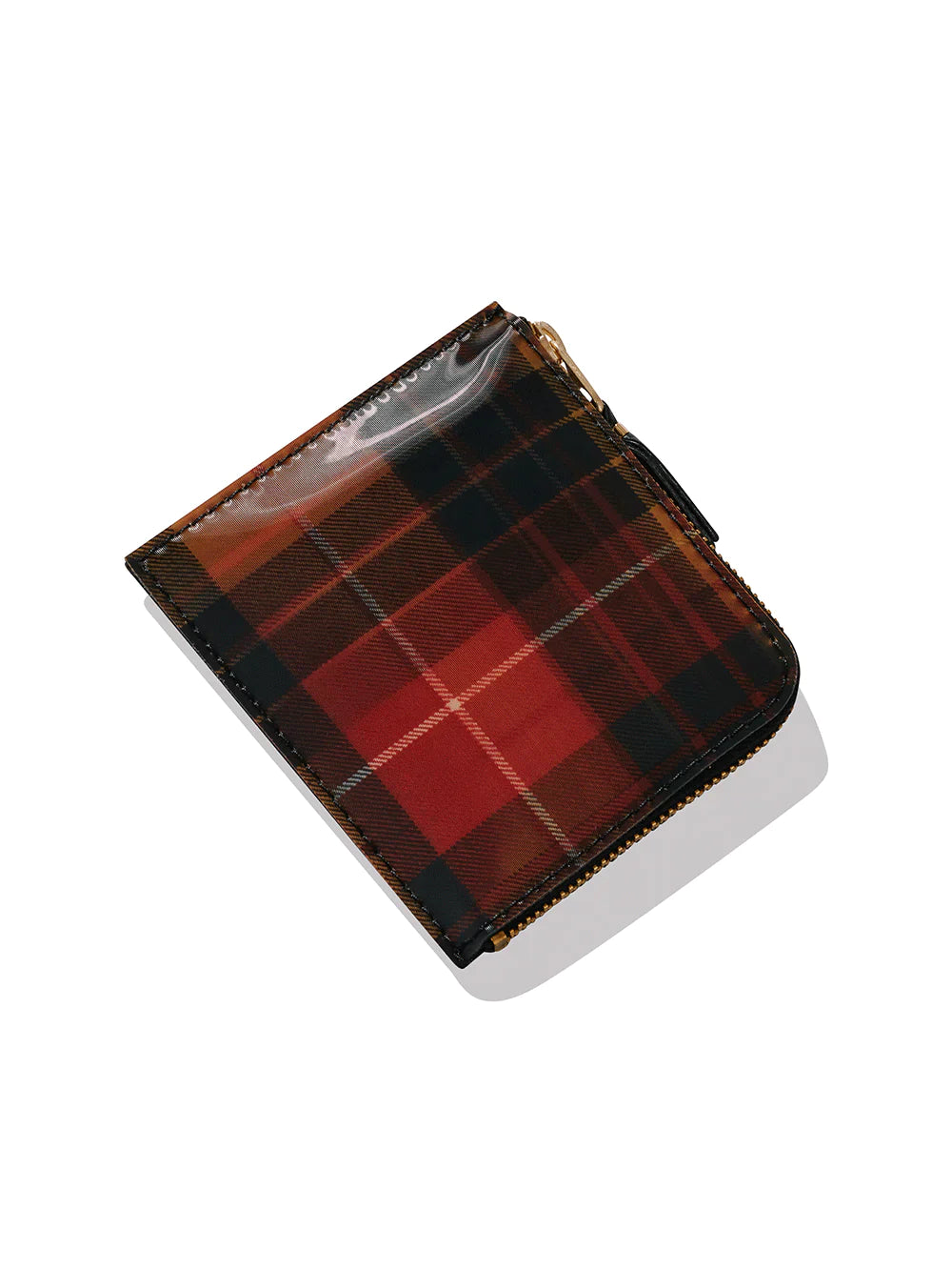 Lenticular Tartan L Zip Wallet