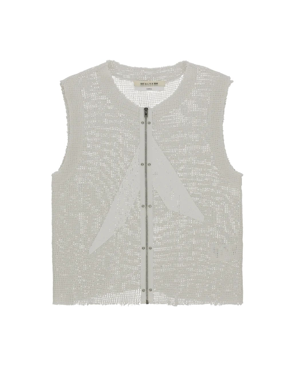 Zip Up Logo Mesh Vest