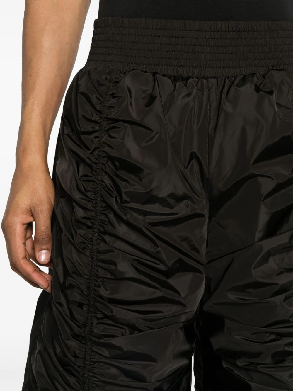 附褶皺襯墊拳擊短褲