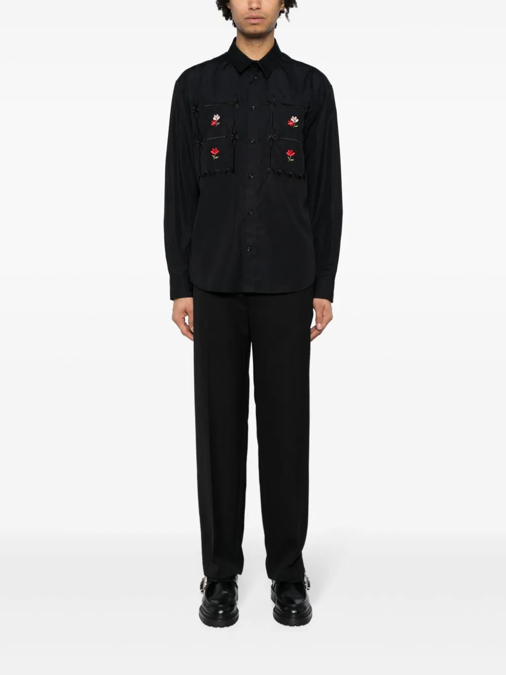 經典版型蛋糕刺繡襯衫