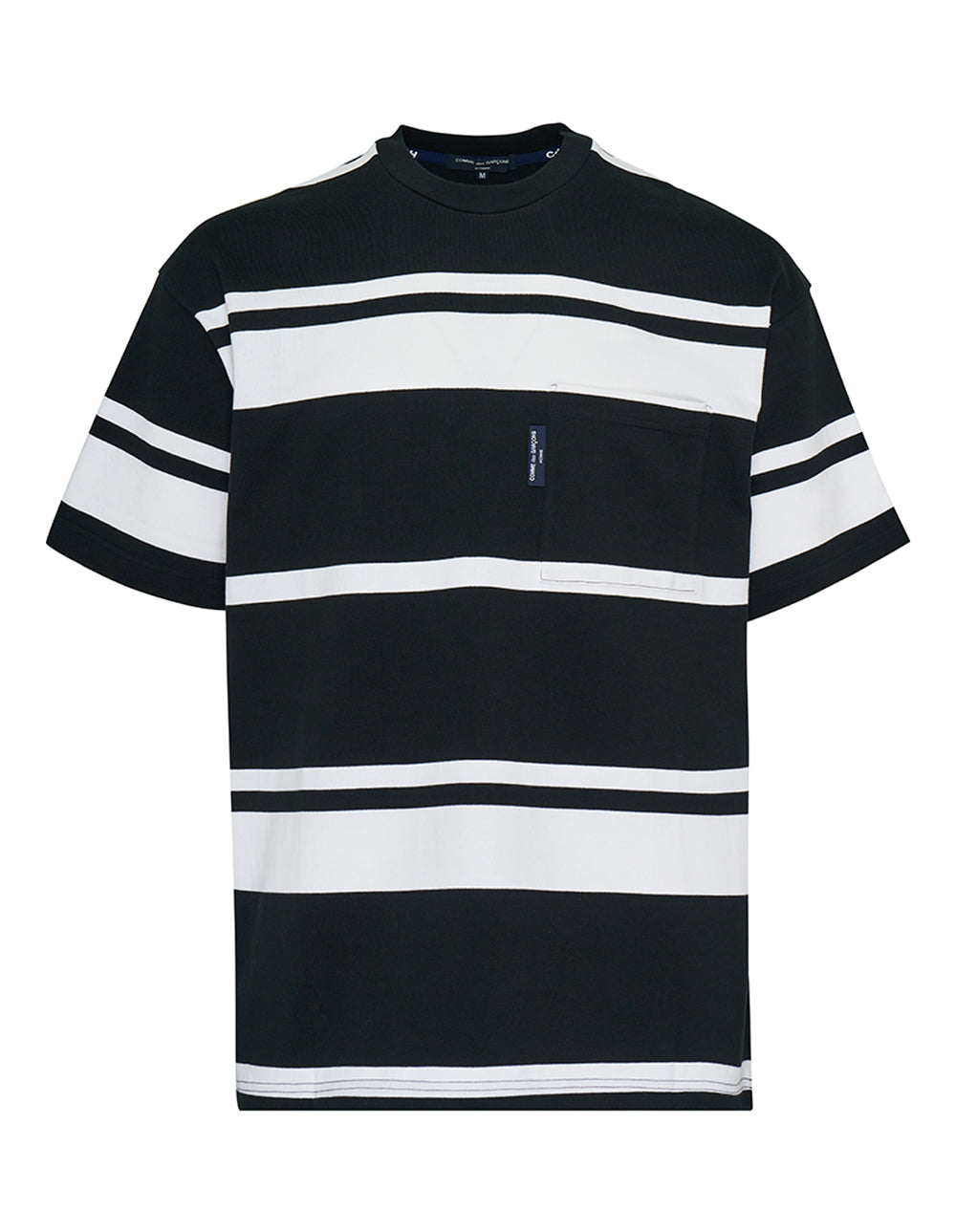 棉質平紋針織橫條紋 T 卹