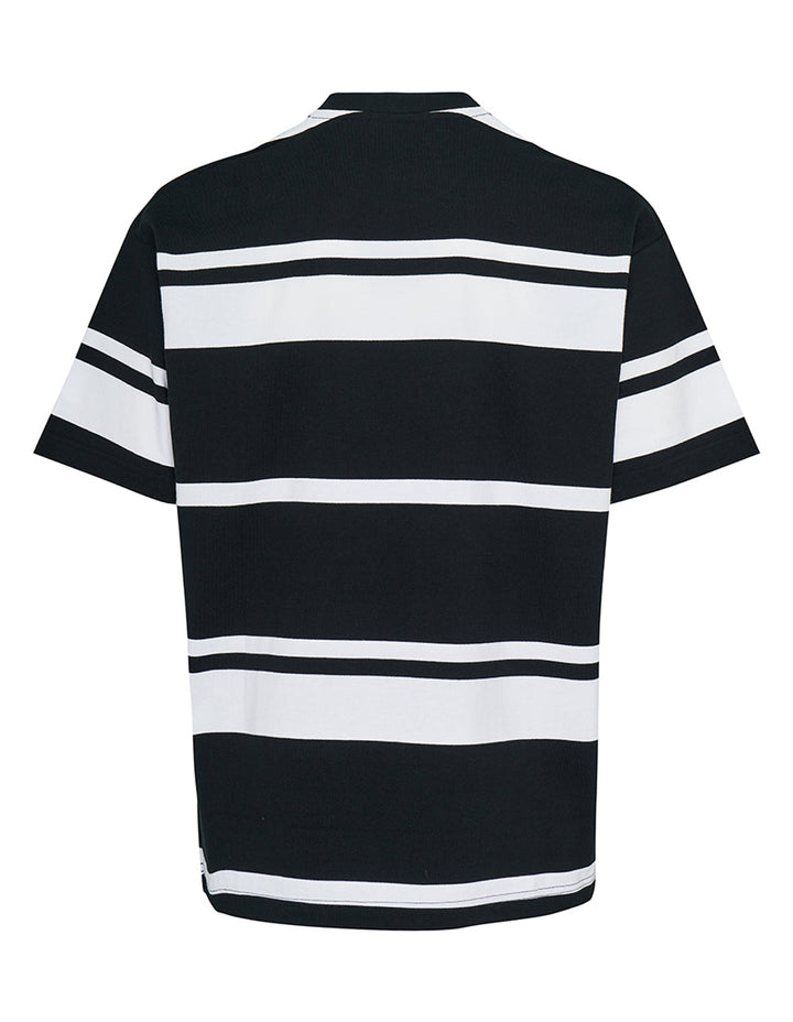 棉質平紋針織橫條紋 T 卹