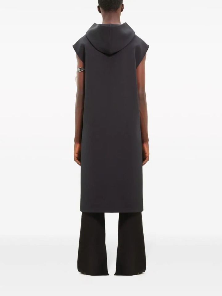 Cocoon Hooded Twill Tunic
