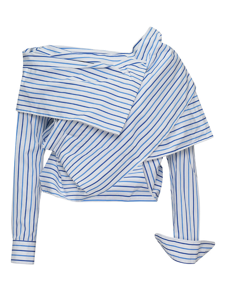 Striped Compact Popeline Shirt