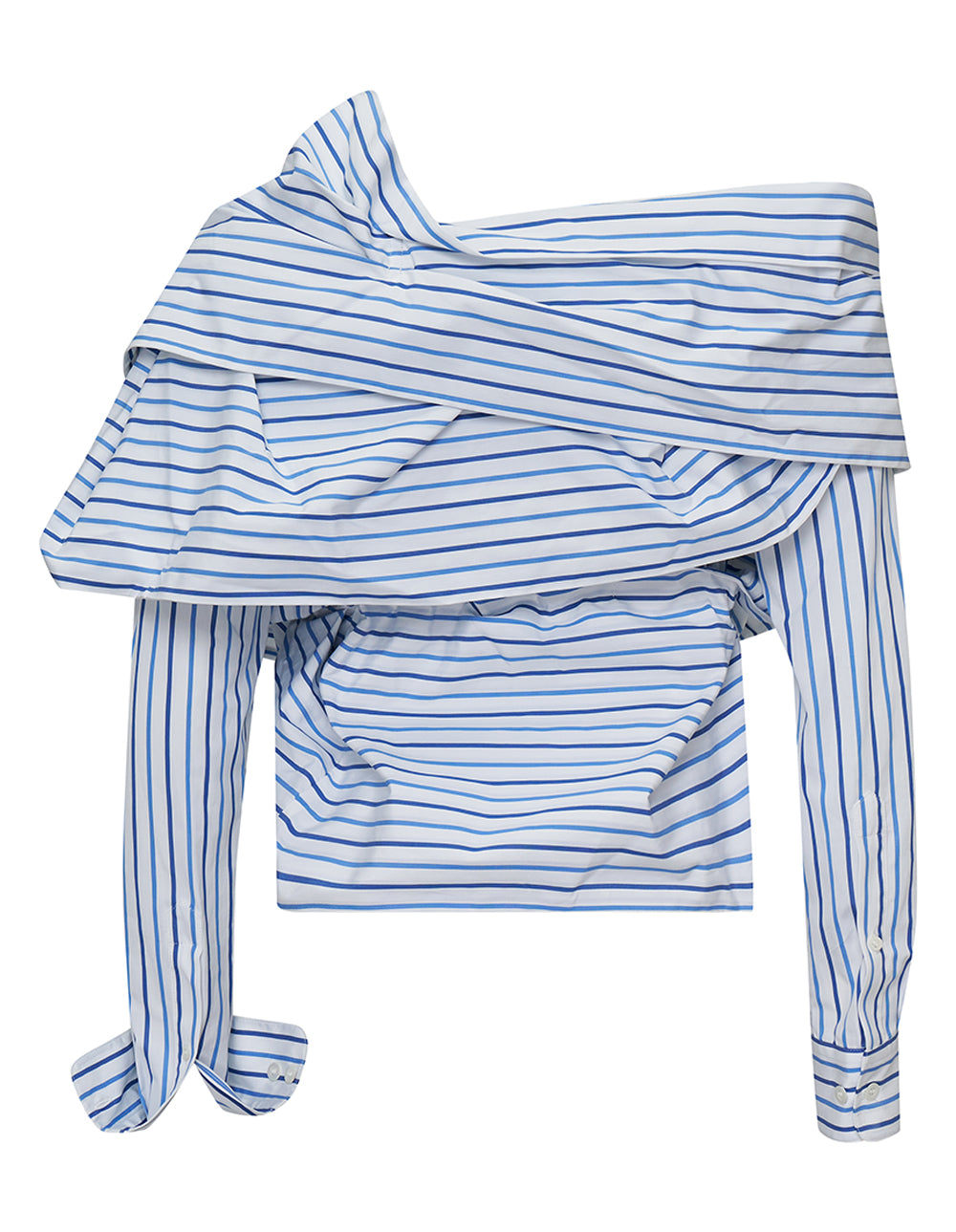 Striped Compact Popeline Shirt