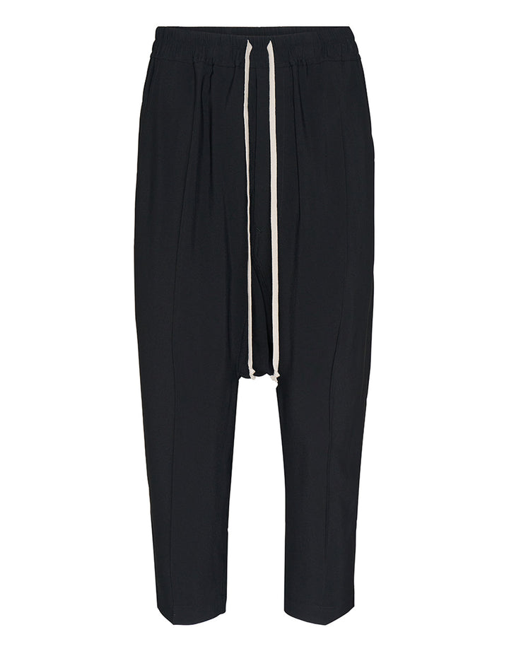 Drawstring Cropped Cady Crepe Pants