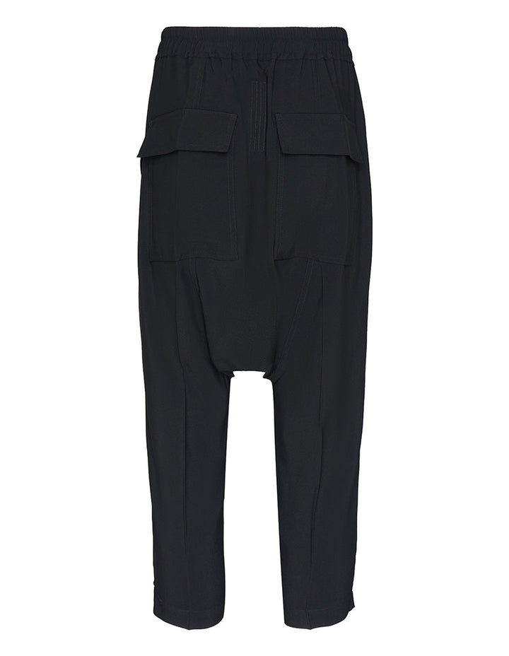Drawstring Cropped Cady Crepe Pants