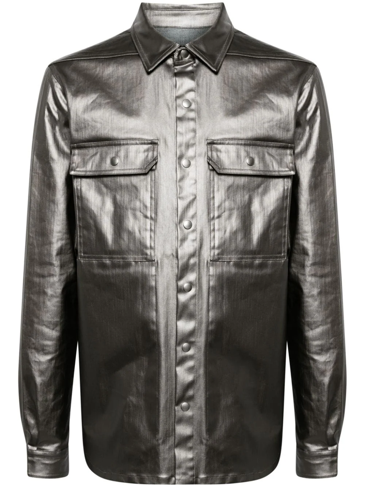 Outershirt Coated Stretch Blouson