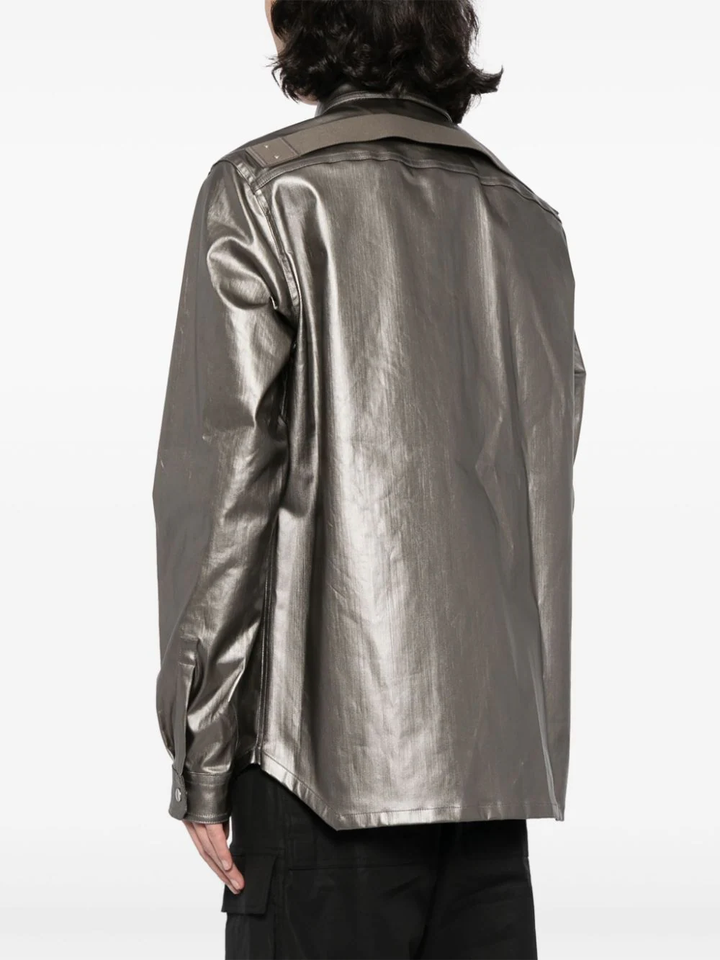 Outershirt Coated Stretch Blouson