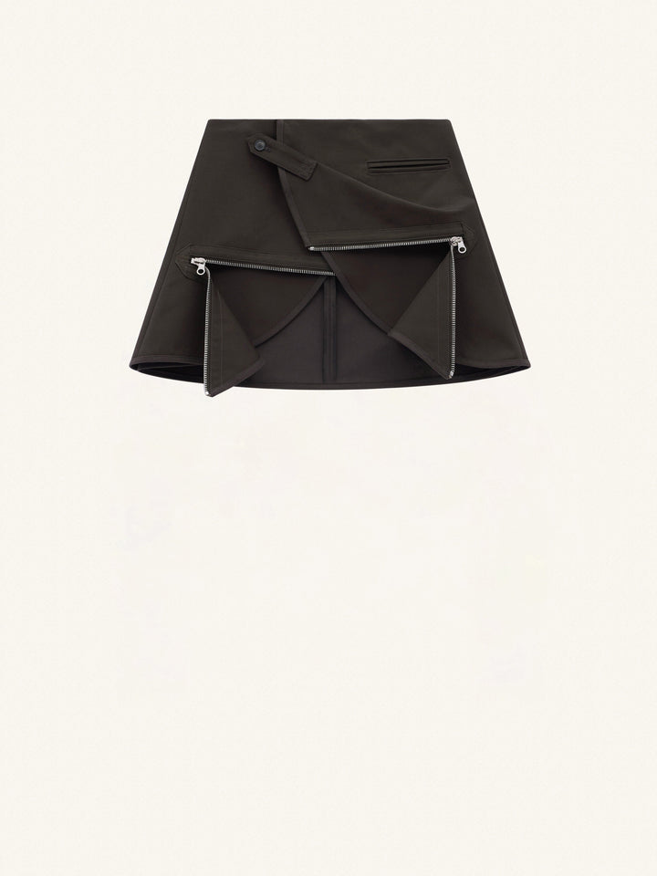 Modular Cotton Mini Skirt