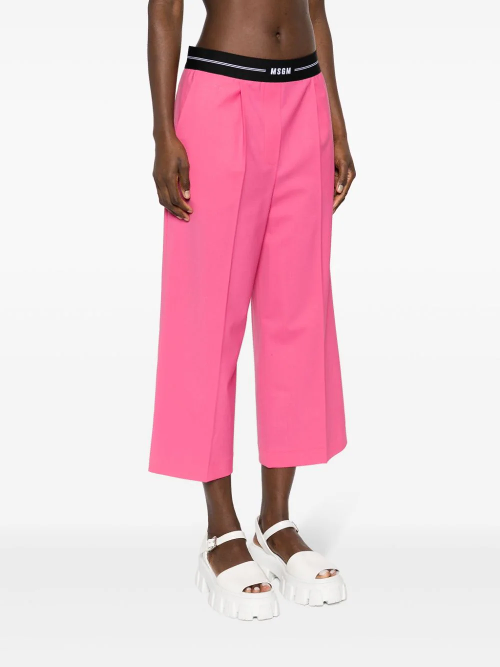 Wool Cropped Trousers