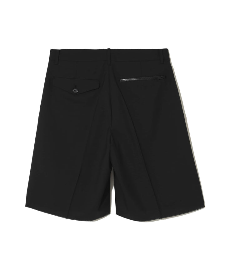 Black Pleated Shorts