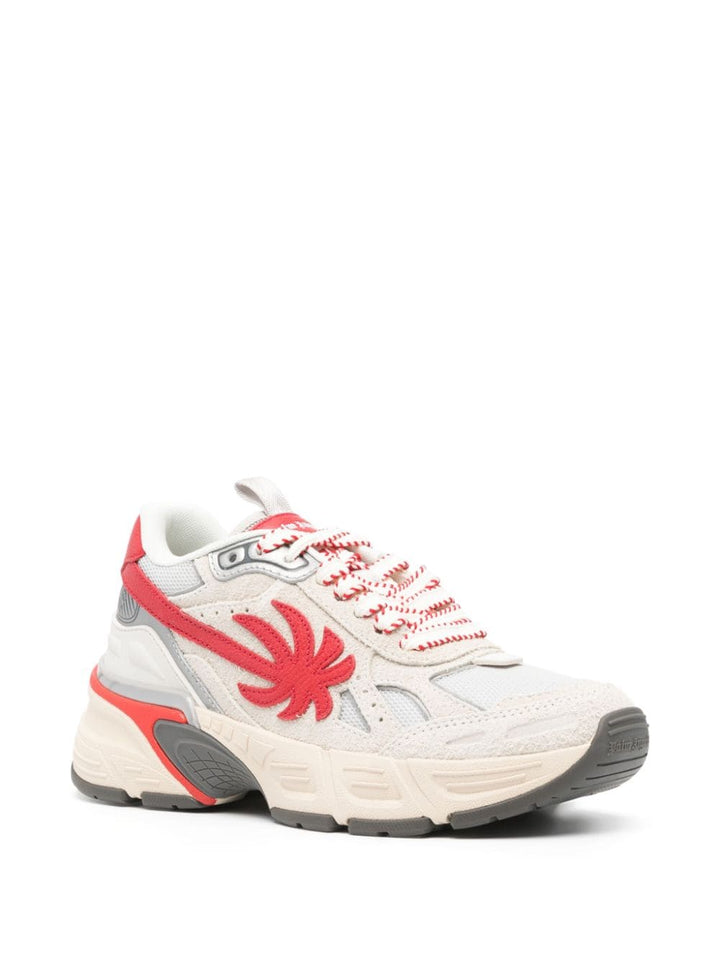 The Palm Runner Beige Red Women