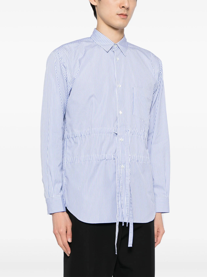 Drawstring Stripe Shirt