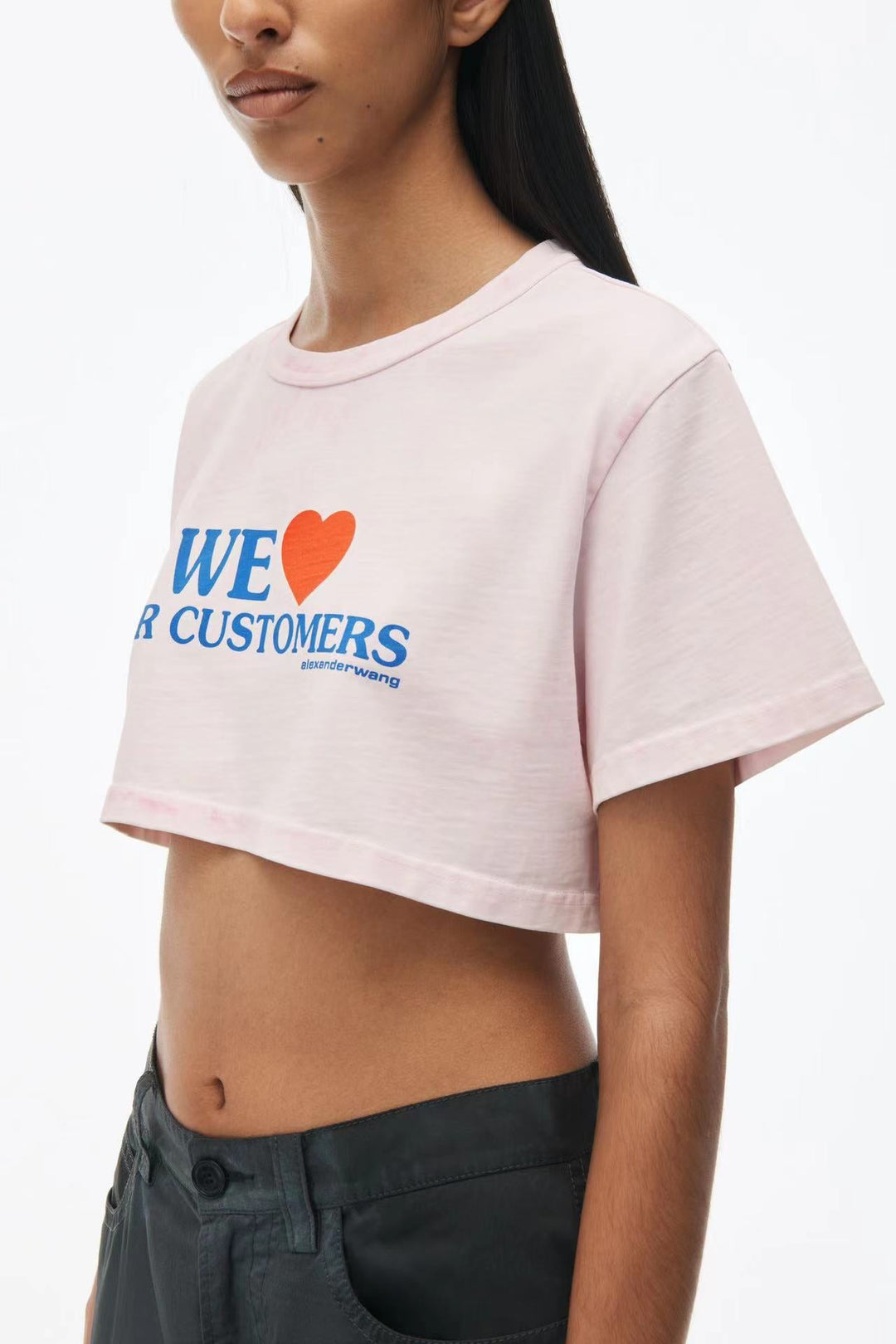 Love Our Customers Cropped Tee
