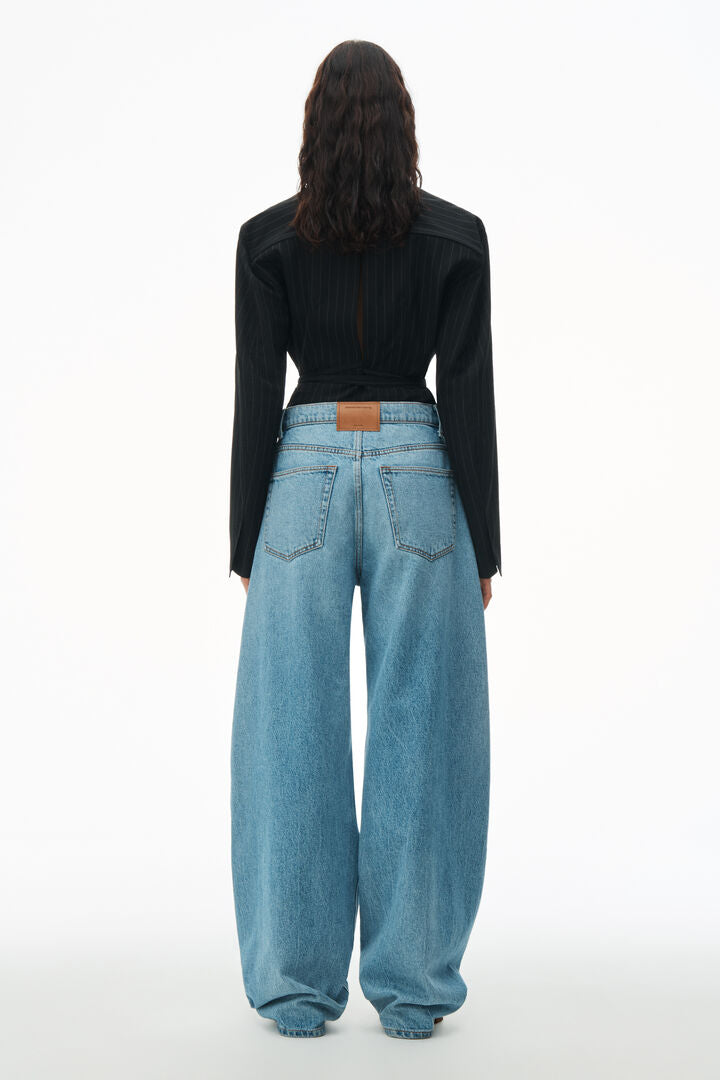 Oversized Low Rise Jean In Recycled Denim