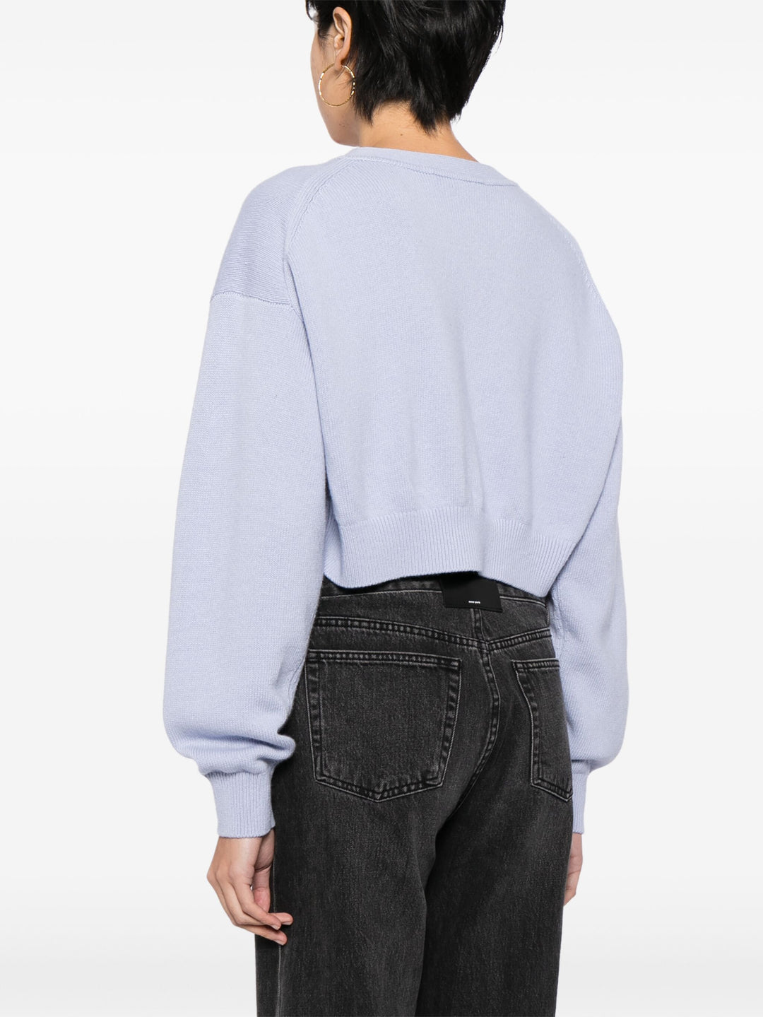 V 領長袖開襟衫