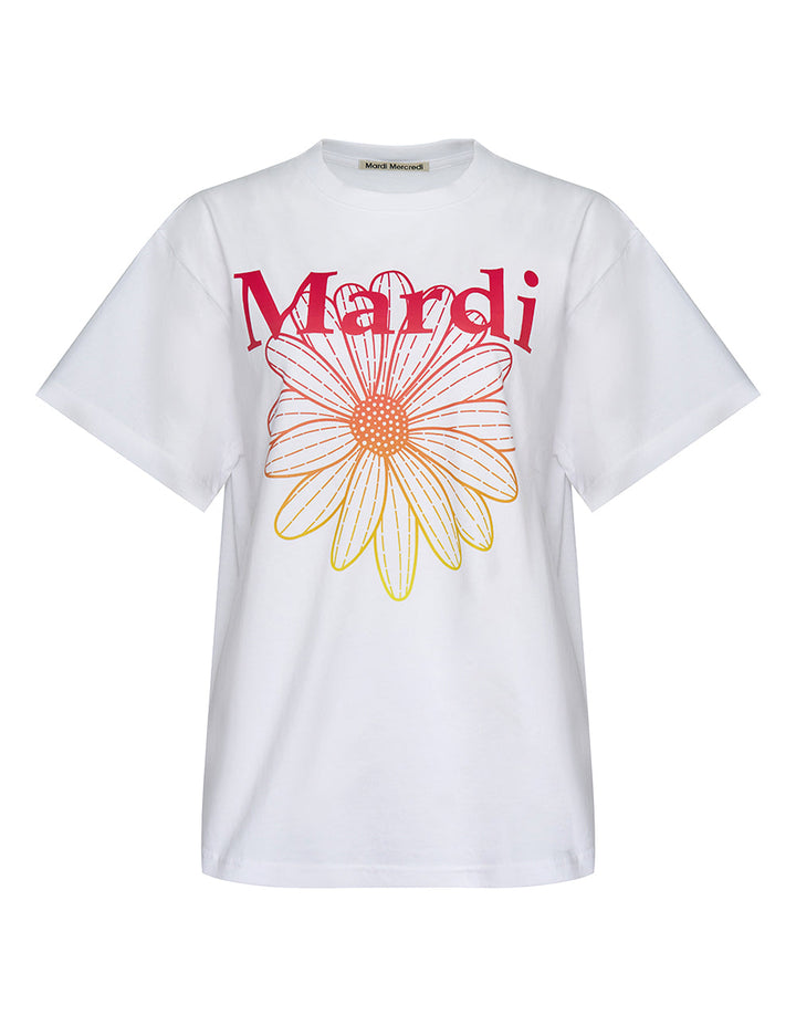 T-Shirt Flower Mardi Gradation