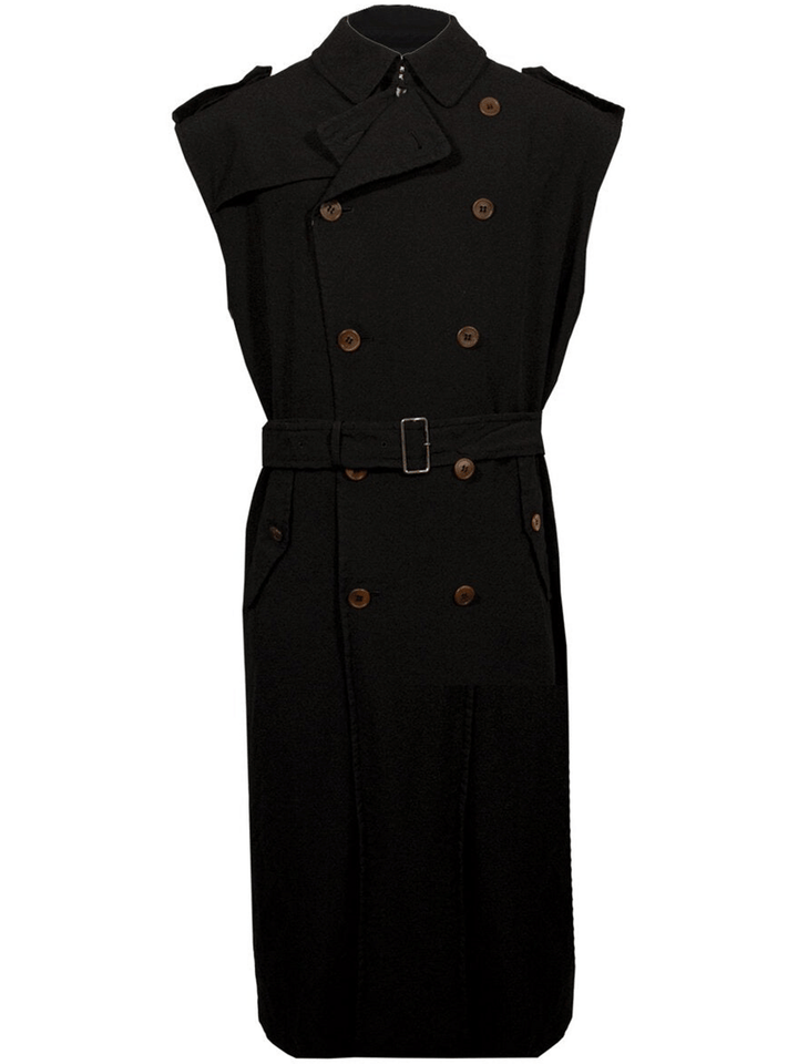 BLACKCommeDesGarcons-Sleeveless-Long-Trench-Coat-Black-1