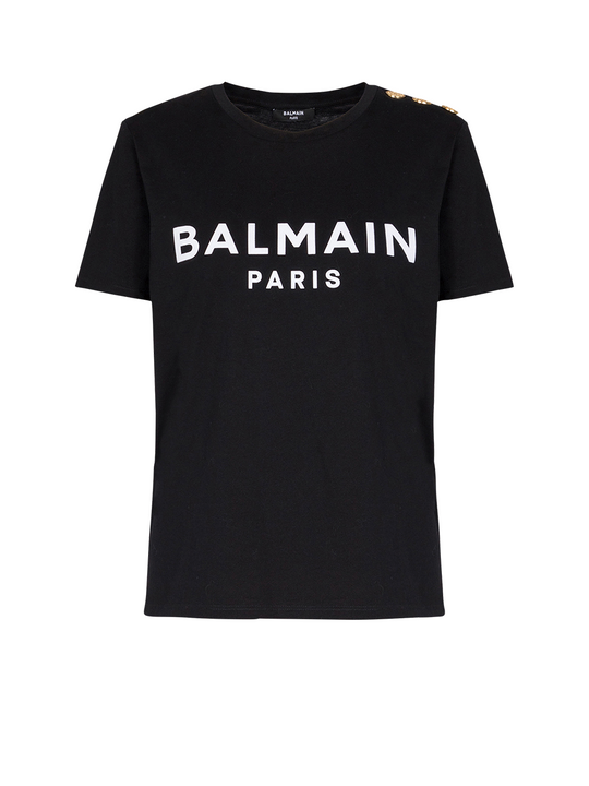 3 鈕扣 Balmain 印花 T 卹