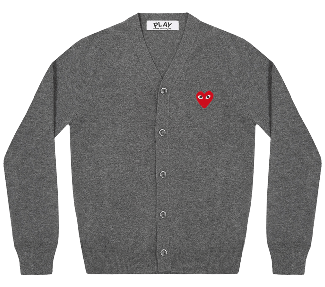 COMME des GARCONS PLAY Cotton Cardigan Women Grey 1