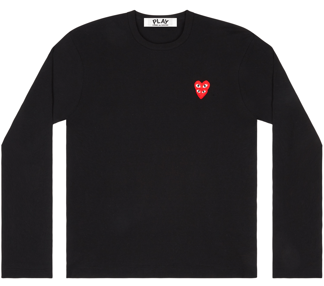 COMME-des-GARCONS-PLAY-Heart-On-Heart-Emblem-Long-Sleeve-Tee-Men-Black-1