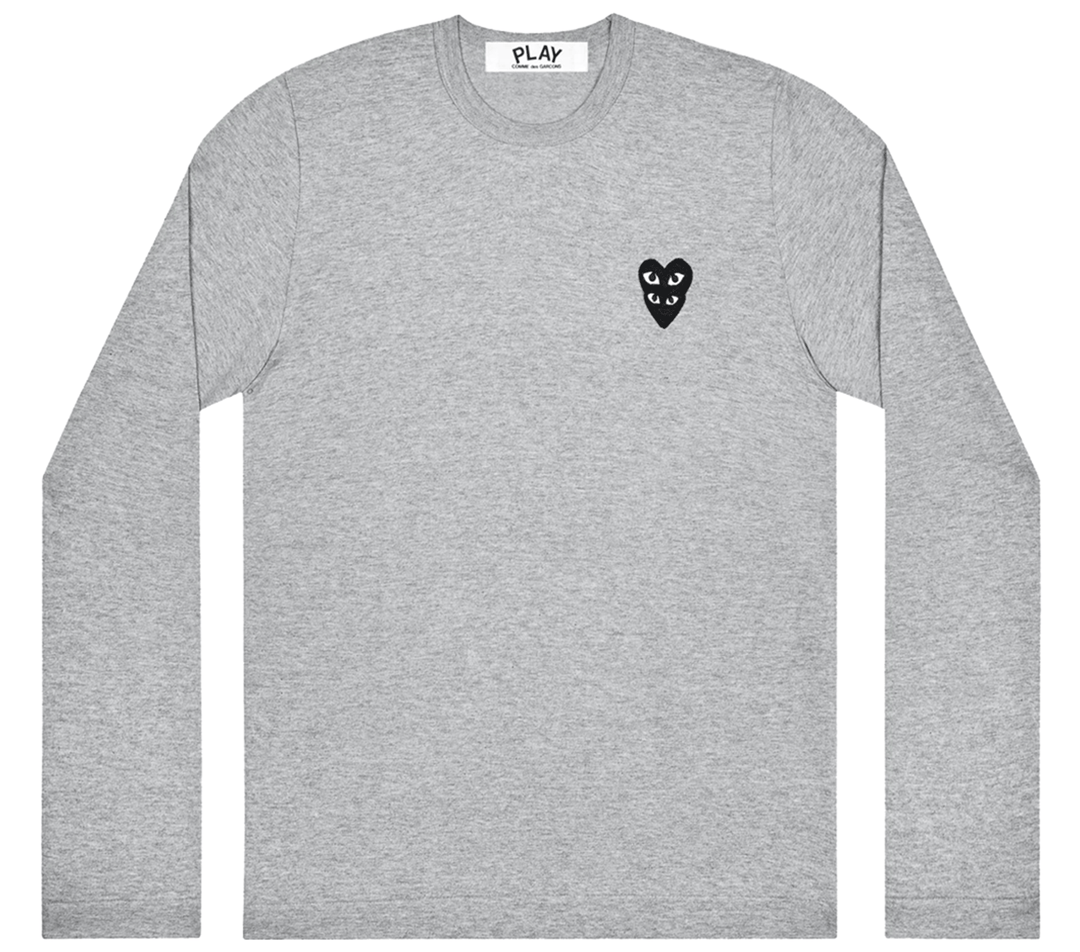 COMME-des-GARCONS-PLAY-Heart-On-Heart-Emblem-Long-Sleeve-Tee-Men-Grey-1