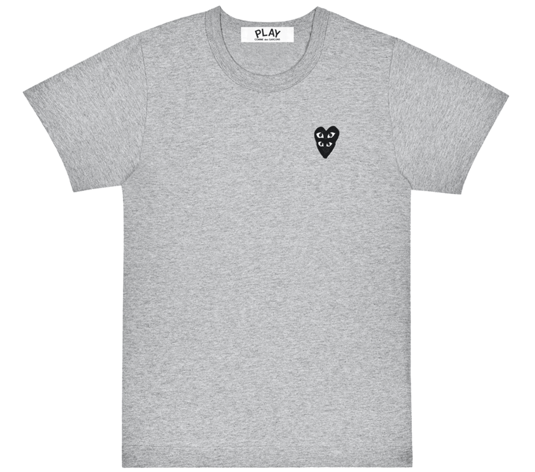 COMME-des-GARCONS-PLAY-Heart-On-Heart-Emblem-Tee-Men-Grey-1