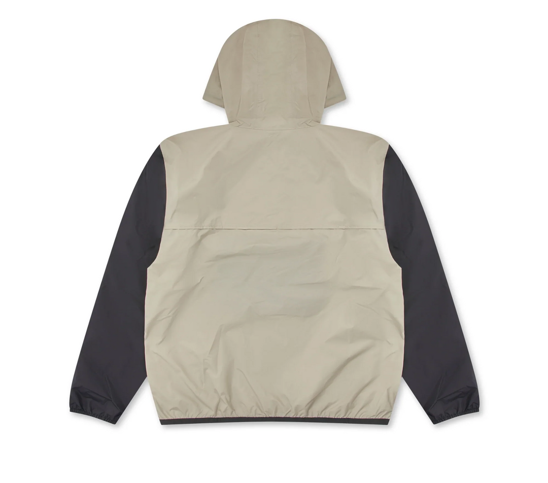 COMME des GARCONS PLAY K Way Bi Color Half Zipped Hoodie Beige black 2