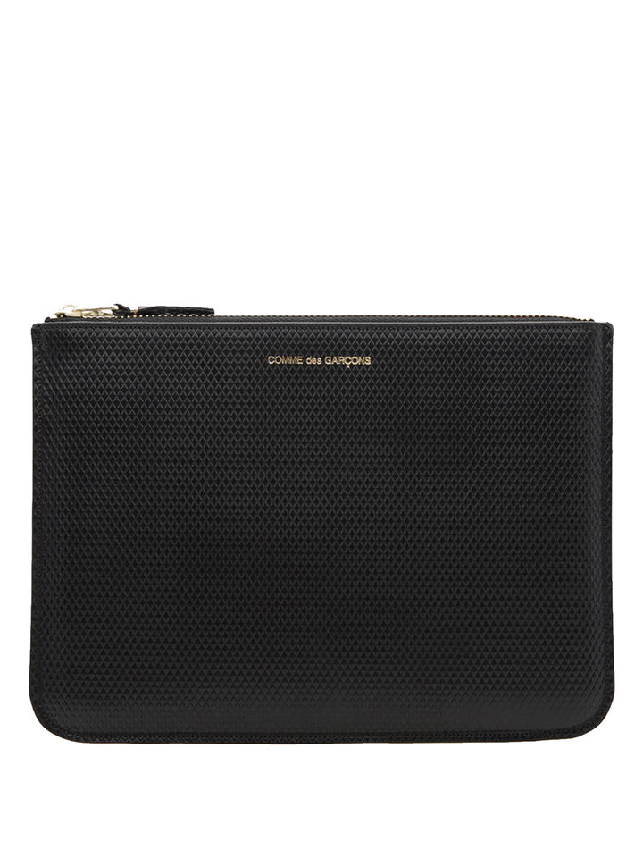 COMME-des-GARCONS-WALLET-Luxury-Big-Pouch-Black-1