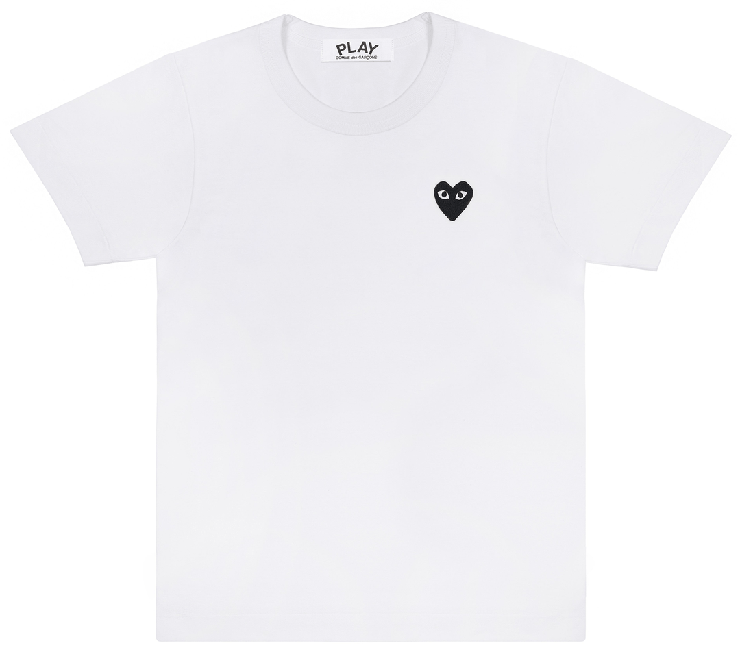 Comme des Garcons Play Black Emblem Tee Men White 1