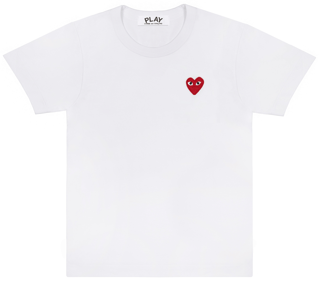 Comme-des-Garcons-Play-Red-Emblem-Tee-Men-White-1