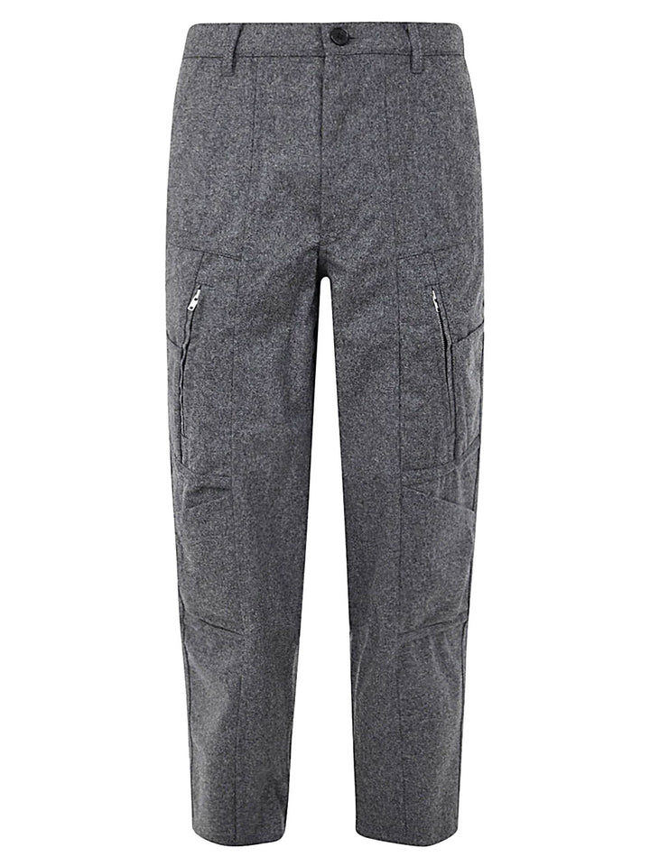 Comme Des Garcons Shirt Duperfine Merino Wool Pants Grey 1