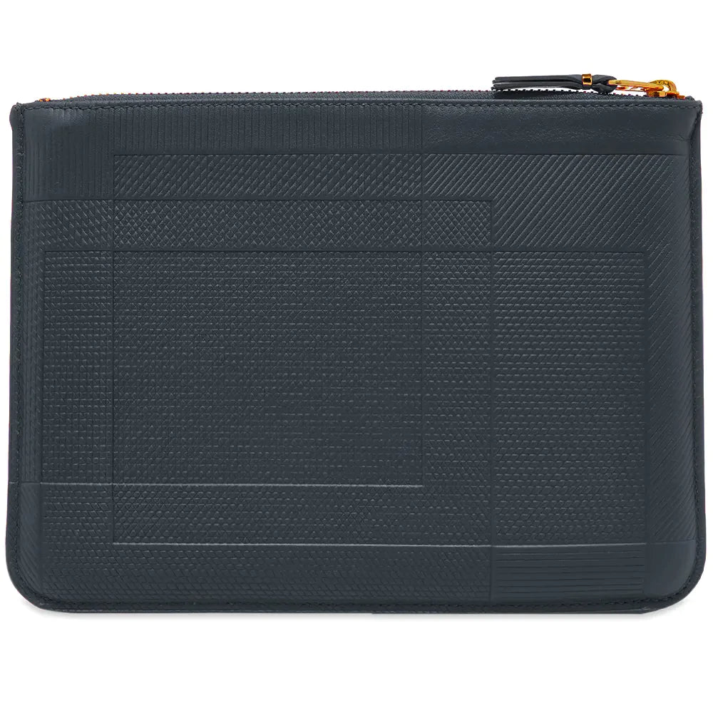 Comme des Garc??ons Wallet Big Pouch Intersection Navy 2