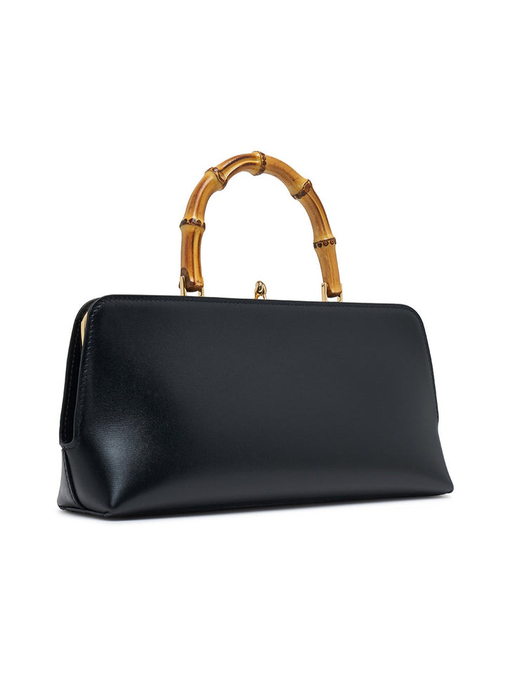 Jil-Sander Goji Bamboo Top Handle Small Black 2