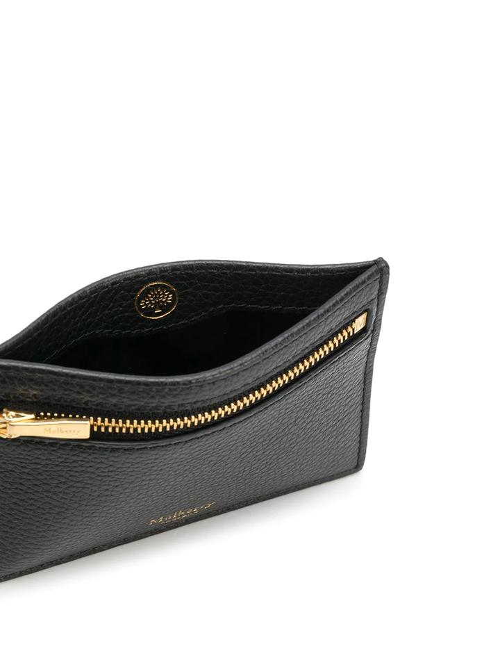 Mulberry Zipped Credit Card Slip Black 3