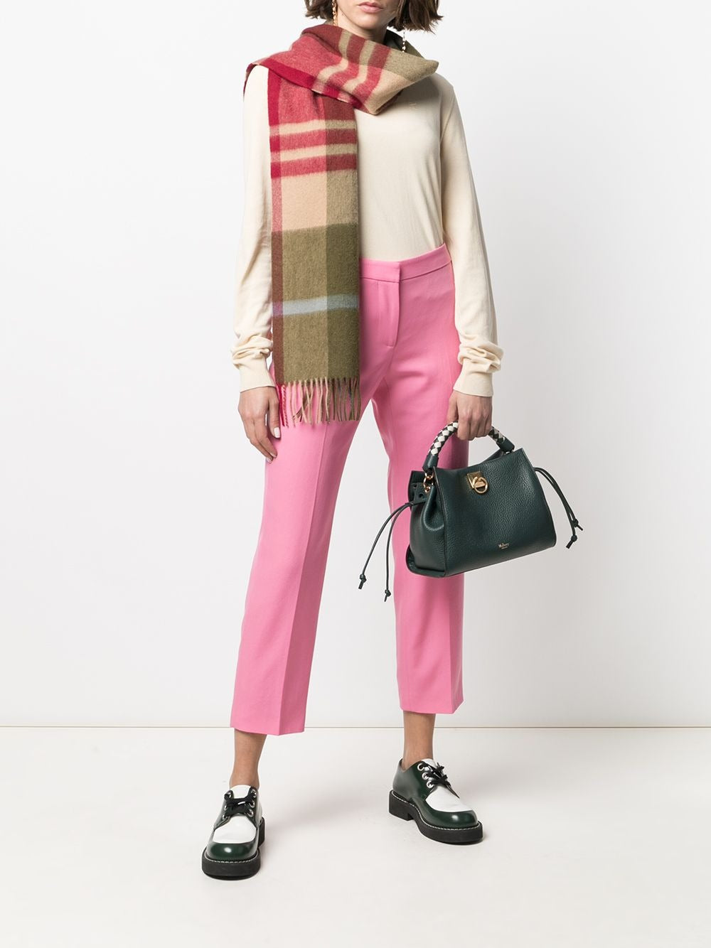 Mulberry Small Iris Heavy Grain Green 2