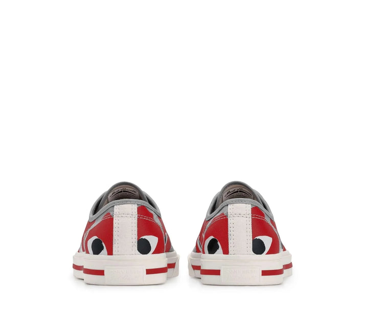 PLAY Comme des Gar??ons PLAY Converse Jack Purcell Grey Red 3