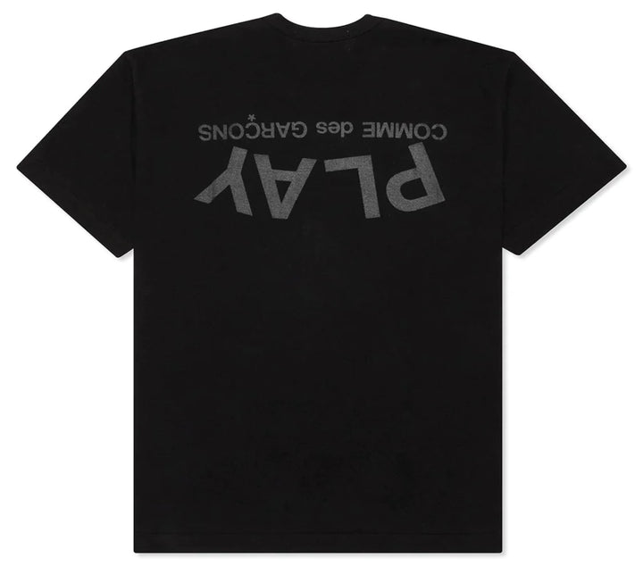 PLAY Comme des Gar??ons Play Logo On Front And Back Tee Men Black 2