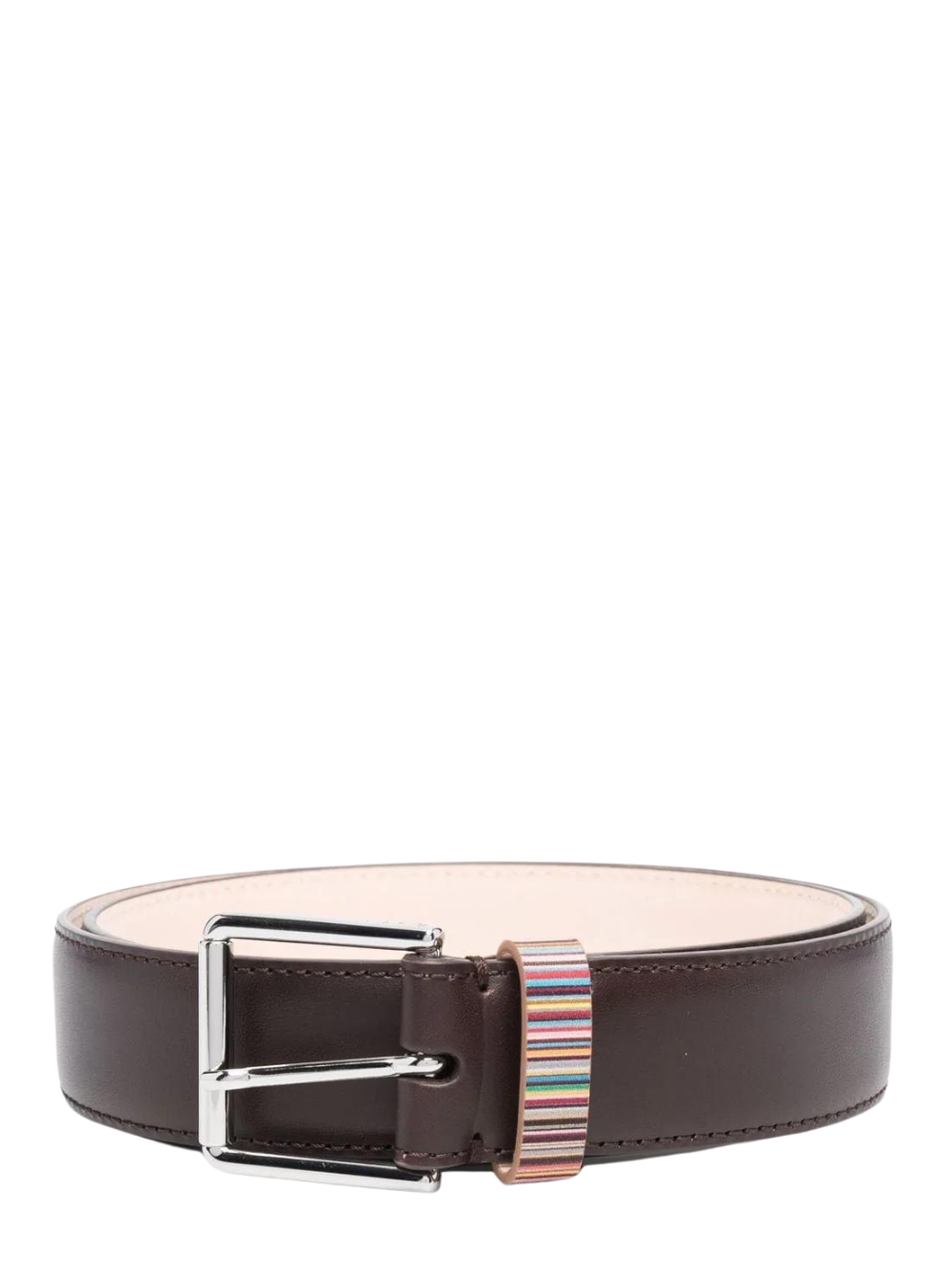 Paul Smith Stipe Keeper Belt Brown 1