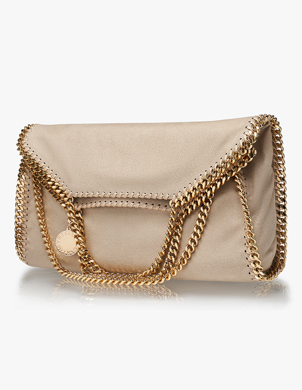 Stella McCartney 3 Chain Eco Shaggy Deer Tote Beige 3