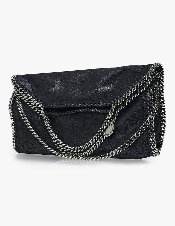 Stella McCartney 3 Chain Eco Shaggy Deer Tote Black 3