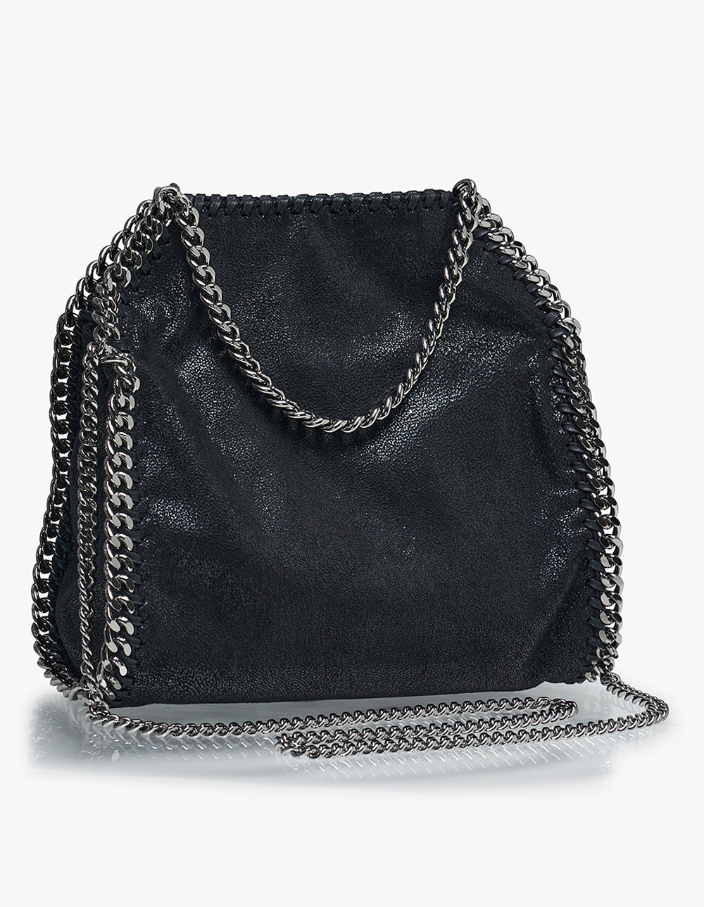 Stella McCartney Mini Eco Shaggy Deer Tote Black 2