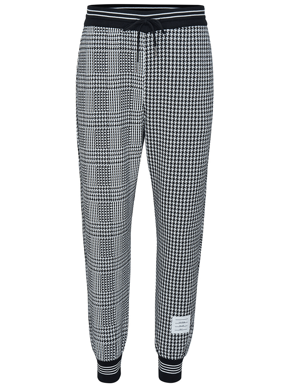 Thom-Browne-Houndstooth-Cotton-Sweatpants-Black-1