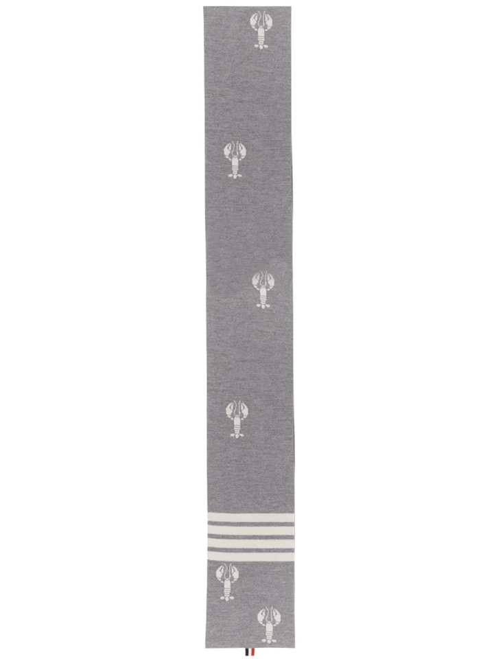 Thom-Browne-Lobster-Icon-Scarf-Light-grey-1